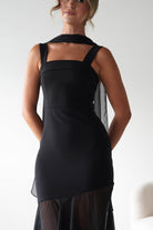 Harmony Square Neck Bodycon Maxi Dress | Black | Oh Hello Clothing | XS (6)
