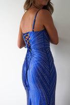 Hazel Rhinestone Bodycon Gown | Royal Blue | Oh Hello Clothing | S (8)
