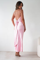 Hermie Silky Satin Maxi  | Pink - Oh Hello Clothing