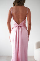 Hermie Silky Satin Maxi  | Pink - Oh Hello Clothing