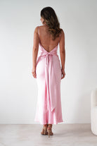 Hermie Silky Satin Maxi  | Pink - Oh Hello Clothing