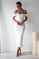 Jennifer Bodycon Midi  | White - Oh Hello Clothing