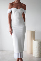 Jennifer Bodycon Midi  | White - Oh Hello Clothing