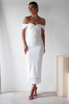 Jennifer Bodycon Midi  | White - Oh Hello Clothing