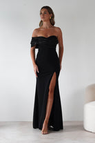 Karlene Off The Shoulder Gown | Black | Oh Hello Clothing | S (8)