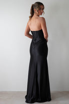 Karra Bodycon Strapless Gown | Black - Oh Hello Clothing