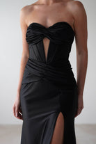 Karra Bodycon Strapless Gown | Black - Oh Hello Clothing