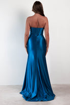 Karra Bodycon Strapless Gown | Teal - Oh Hello Clothing