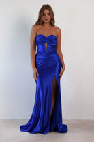 Karra Bodycon Strapless Gown | Royal Blue - Oh Hello Clothing