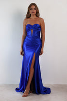 Karra Bodycon Strapless Gown | Royal Blue - Oh Hello Clothing