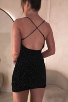 Kellie Diamante Mini  | Black - Oh Hello Clothing