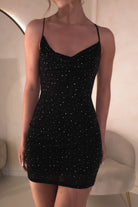 Kellie Diamante Mini  | Black - Oh Hello Clothing