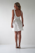 Lanie Round Neck Mini Dress | White - Oh Hello Clothing