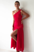 Larson Bodycon Maxi Dress | Red | Oh Hello Clothing | XS (6)