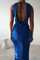Lauryn Halter Neck Maxi Dress | Cobalt Blue | Oh Hello Clothing | XS (6)