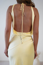 Leah Cowl Neckline Maxi  | Yellow - Oh Hello Clothing