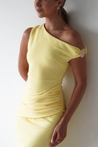 Libra Bodycon Maxi Dress | Yellow | Oh Hello Clothing | XS (6)