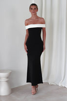 Lily Bodycon Maxi Dress | Monochrome | Oh Hello Clothing | XS (6)