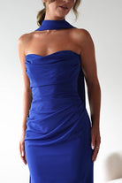 Lisa Multiway Chiffon Gown | Cobalt Blue | Oh Hello Clothing | XS (6)