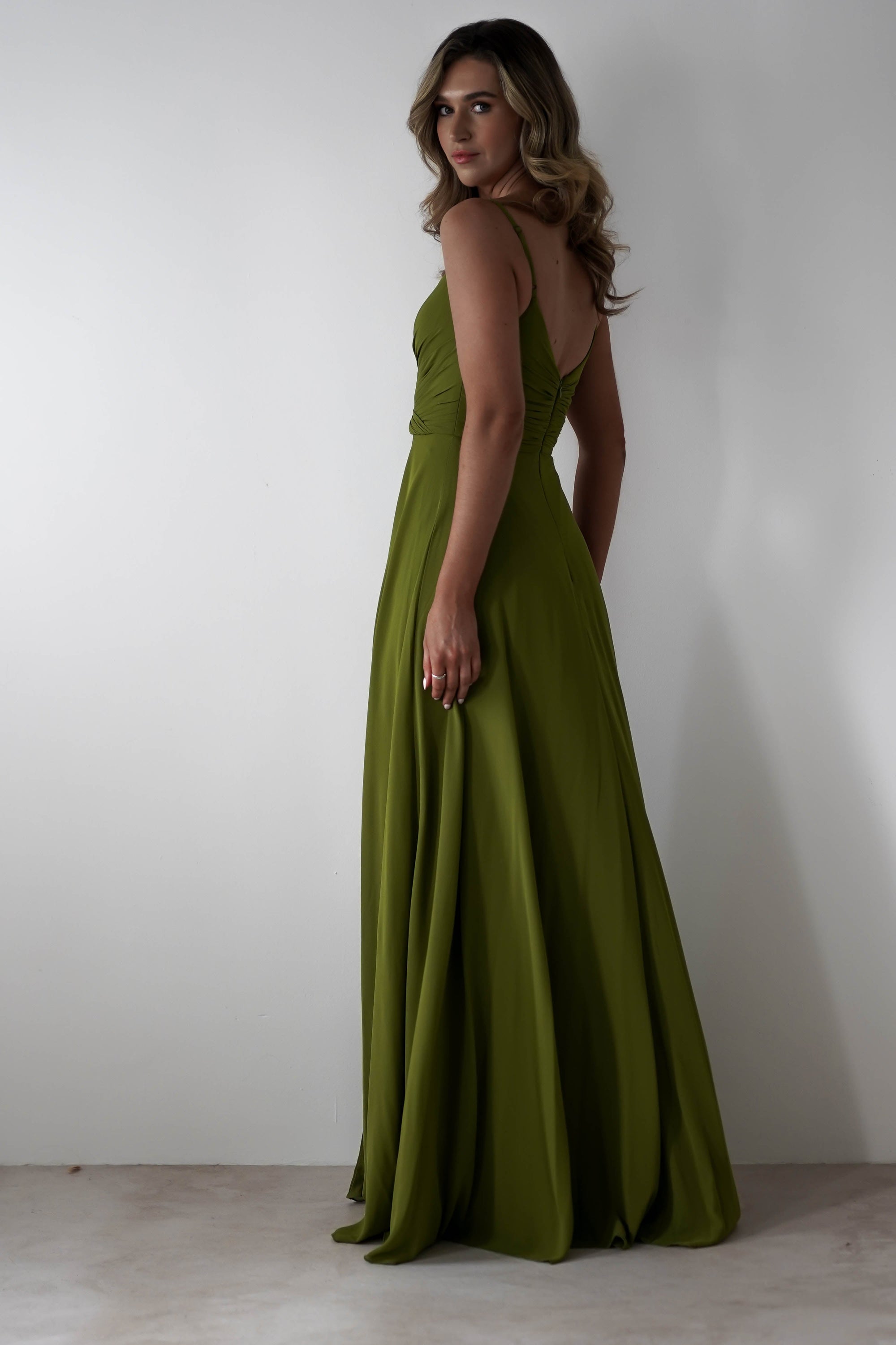 Lupita Chiffon Maxi Dress | Lime - Oh Hello Clothing