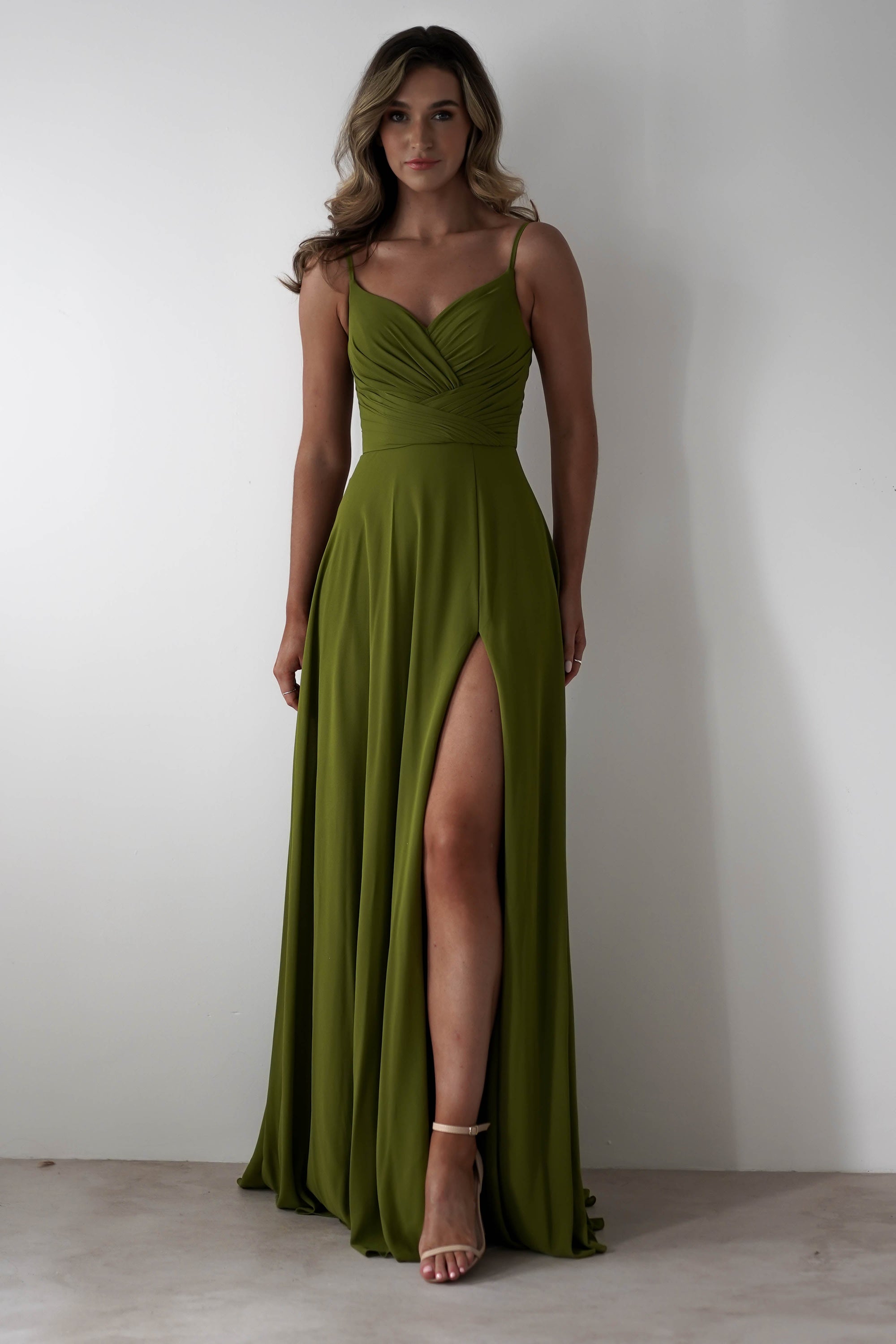 Lupita Chiffon Maxi Dress | Lime | Oh Hello Clothing | S (8)