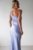 Lyra Soft Matte Satin Maxi  | Periwinkle Blue - Oh Hello Clothing