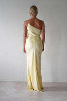 Lyra Soft Matte Satin Maxi  | Yellow - Oh Hello Clothing