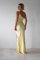 Lyra Soft Matte Satin Maxi  | Yellow - Oh Hello Clothing