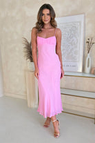 Maya Low Back Midaxi  | Pink - Oh Hello Clothing