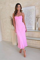 Maya Low Back Midaxi  | Pink - Oh Hello Clothing