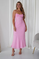 Maya Low Back Midaxi  | Pink - Oh Hello Clothing