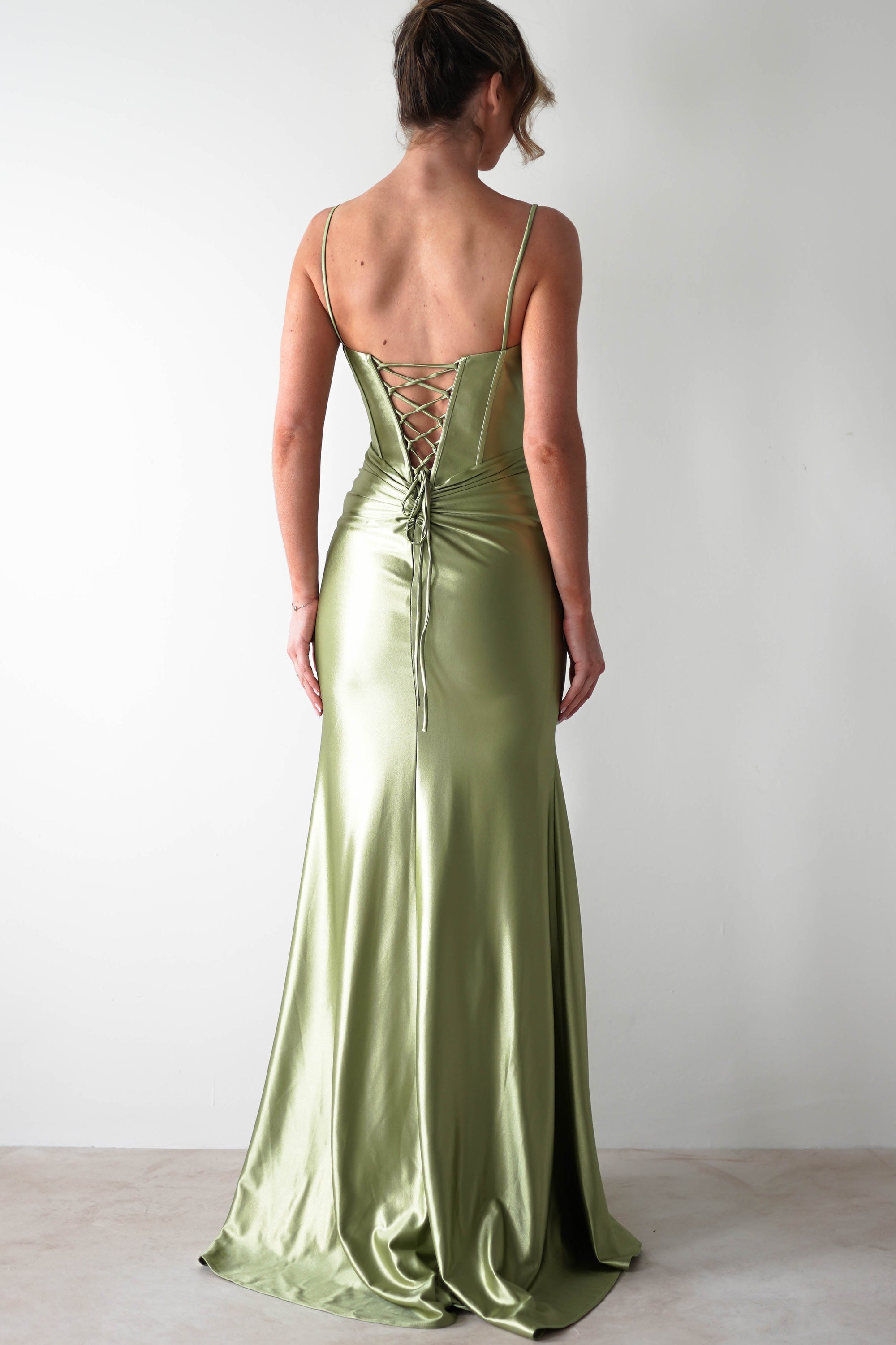 Meaghan Bodycon Gown | Lime Green | Oh Hello Clothing | S (8)