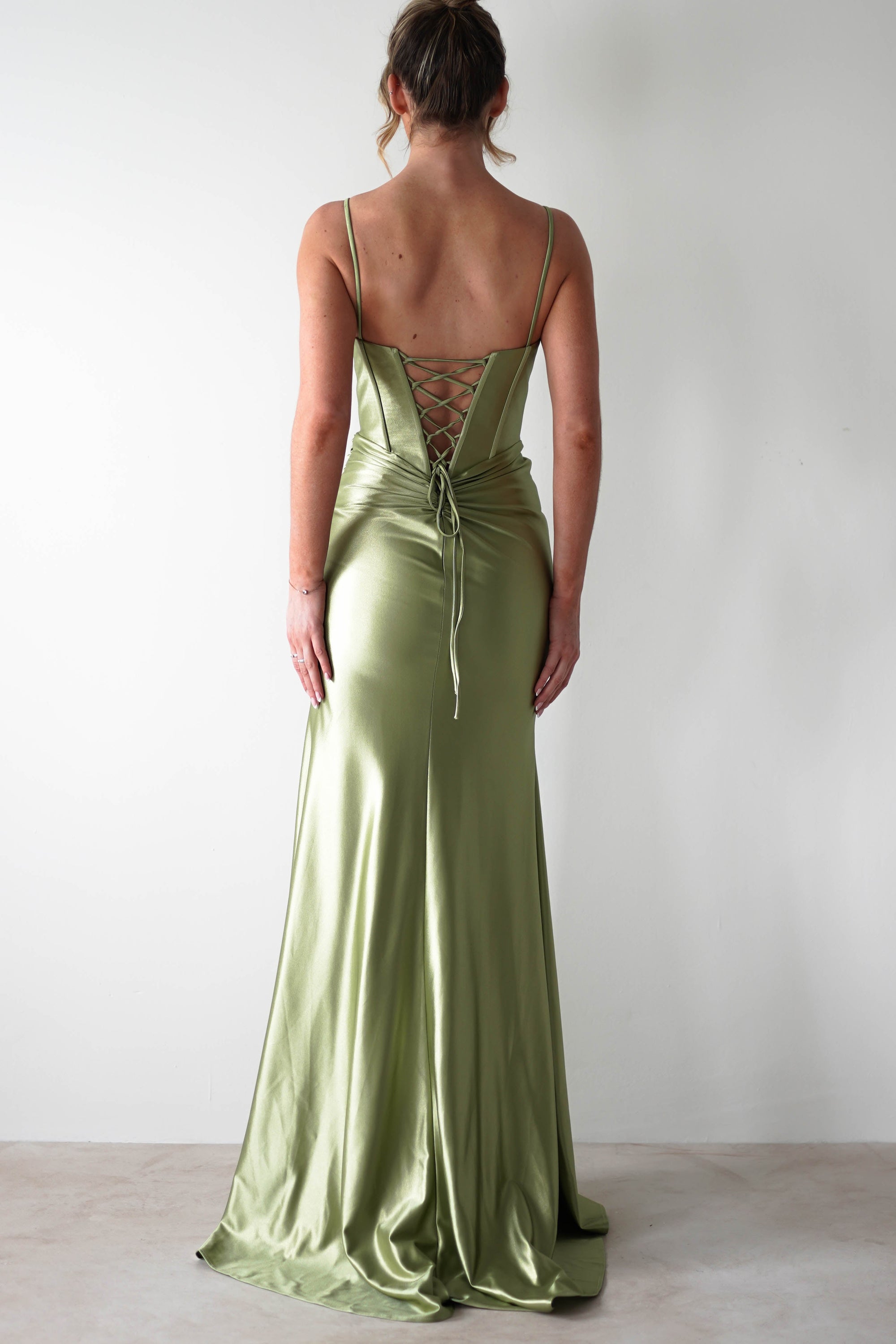 Meaghan Bodycon Gown | Lime Green | Oh Hello Clothing | S (8)