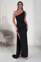 cinderella On Sale Mia One Shoulder Maxi Gown | Black