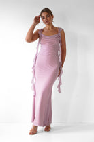 Miranda Ruffle Midaxi  | Mauve - Oh Hello Clothing