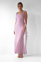 Miranda Ruffle Midaxi  | Mauve - Oh Hello Clothing