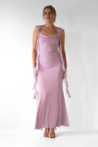Miranda Ruffle Midaxi  | Mauve - Oh Hello Clothing