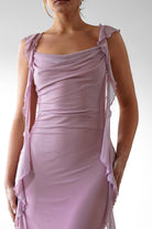 Miranda Ruffle Midaxi  | Mauve - Oh Hello Clothing