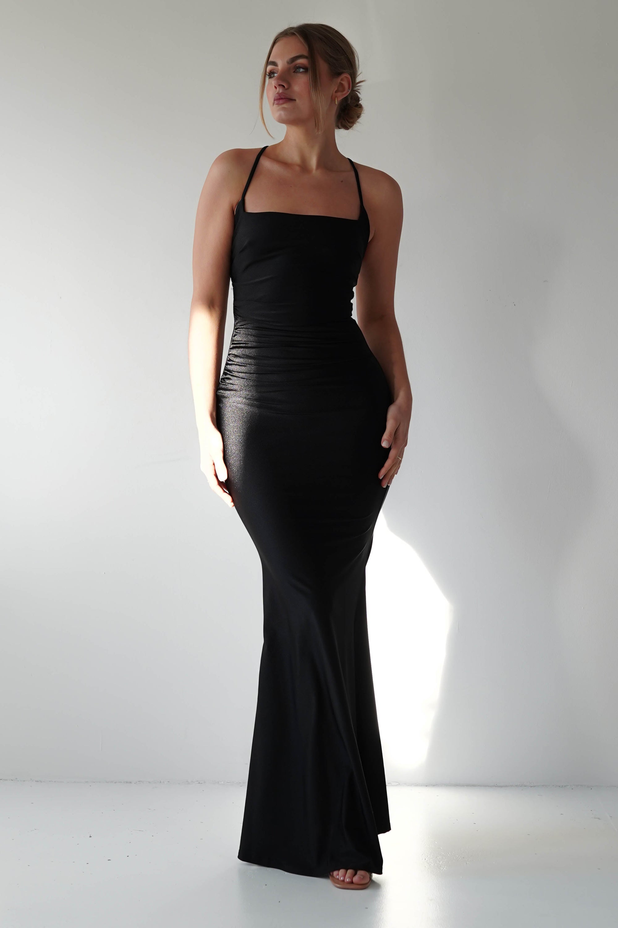 Monette Bodycon Maxi Gown | Black | Oh Hello Clothing | XS (6)