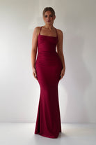Monette Bodycon Maxi Gown | Burgundy - Oh Hello Clothing