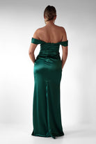 Monica Off The Shoulder Gown | Emerald Green - Oh Hello Clothing