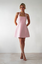 Morocco Halterneck Mini  | Pink - Oh Hello Clothing