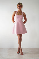 Morocco Halterneck Mini  | Pink - Oh Hello Clothing
