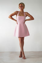 Morocco Halterneck Mini  | Pink - Oh Hello Clothing