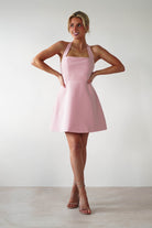 Morocco Halterneck Mini  | Pink - Oh Hello Clothing