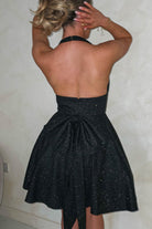 Ninette Glitter Mini Dress | Black | Oh Hello Clothing | XS (6)
