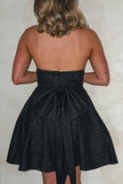 Ninette Glitter Mini Dress | Black | Oh Hello Clothing | XS (6)