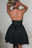 Cinderella Debs & Prom Dresses Ninette Glitter Mini Dress | Black