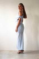 Odelle Soft Off The Shoulder Maxi | Blue - Oh Hello Clothing