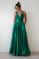Penelope Glitter Princess Gown | Green - Oh Hello Clothing